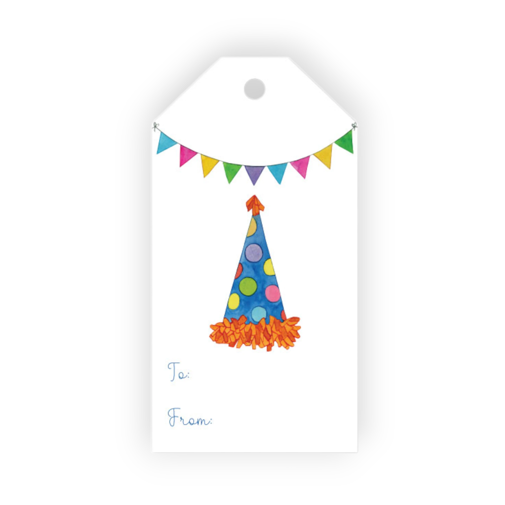 Party Hat Gift Tags (Set of 12)
