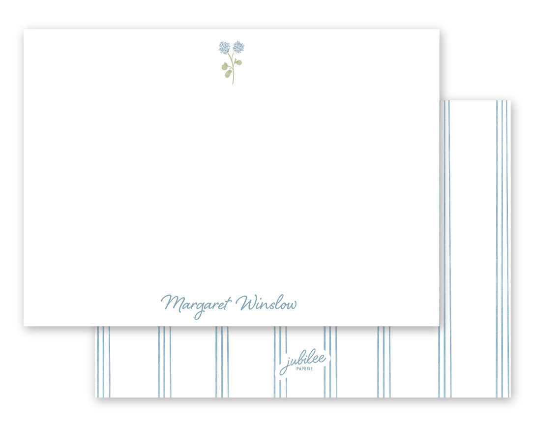 Blue Hydrangea Notecard