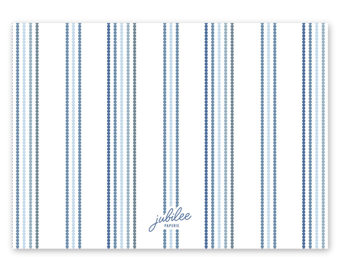 Dot Stripe Notecard