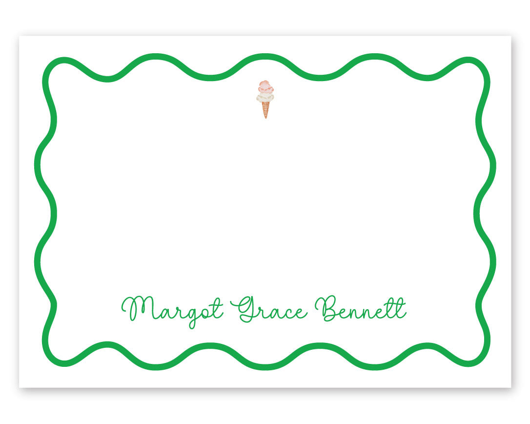 Wavy Border Notecard