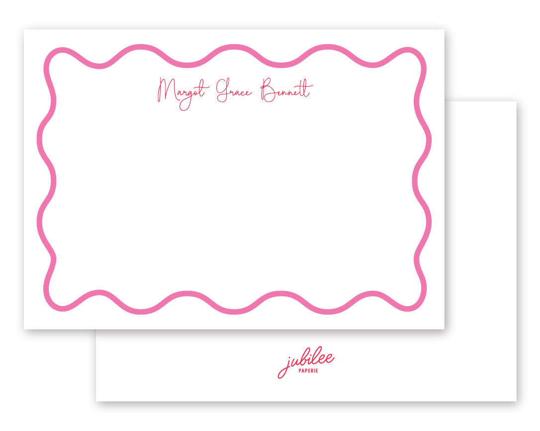 Wavy Border Notecard