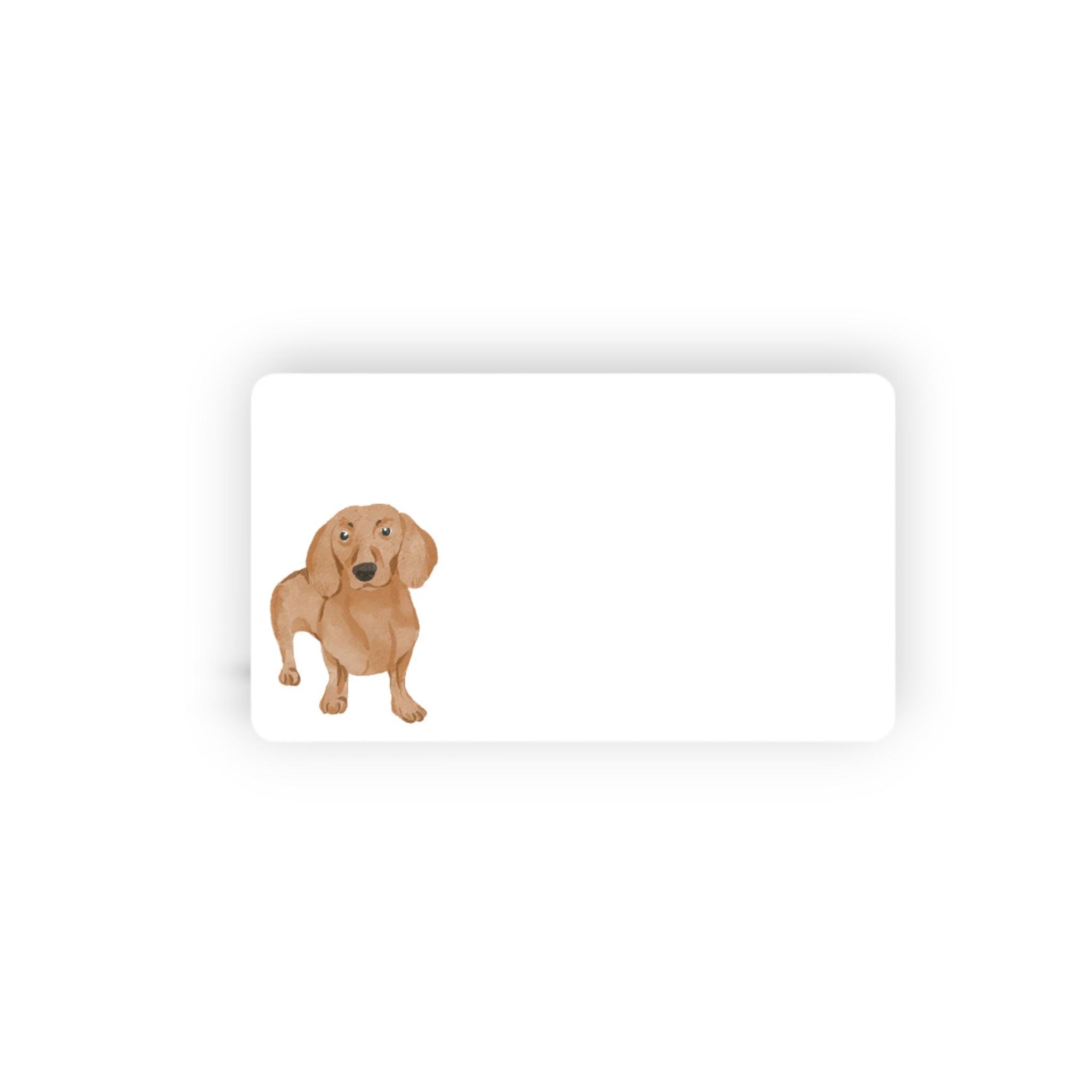 Brown Dachshund Little Jubilee Enclosure Card