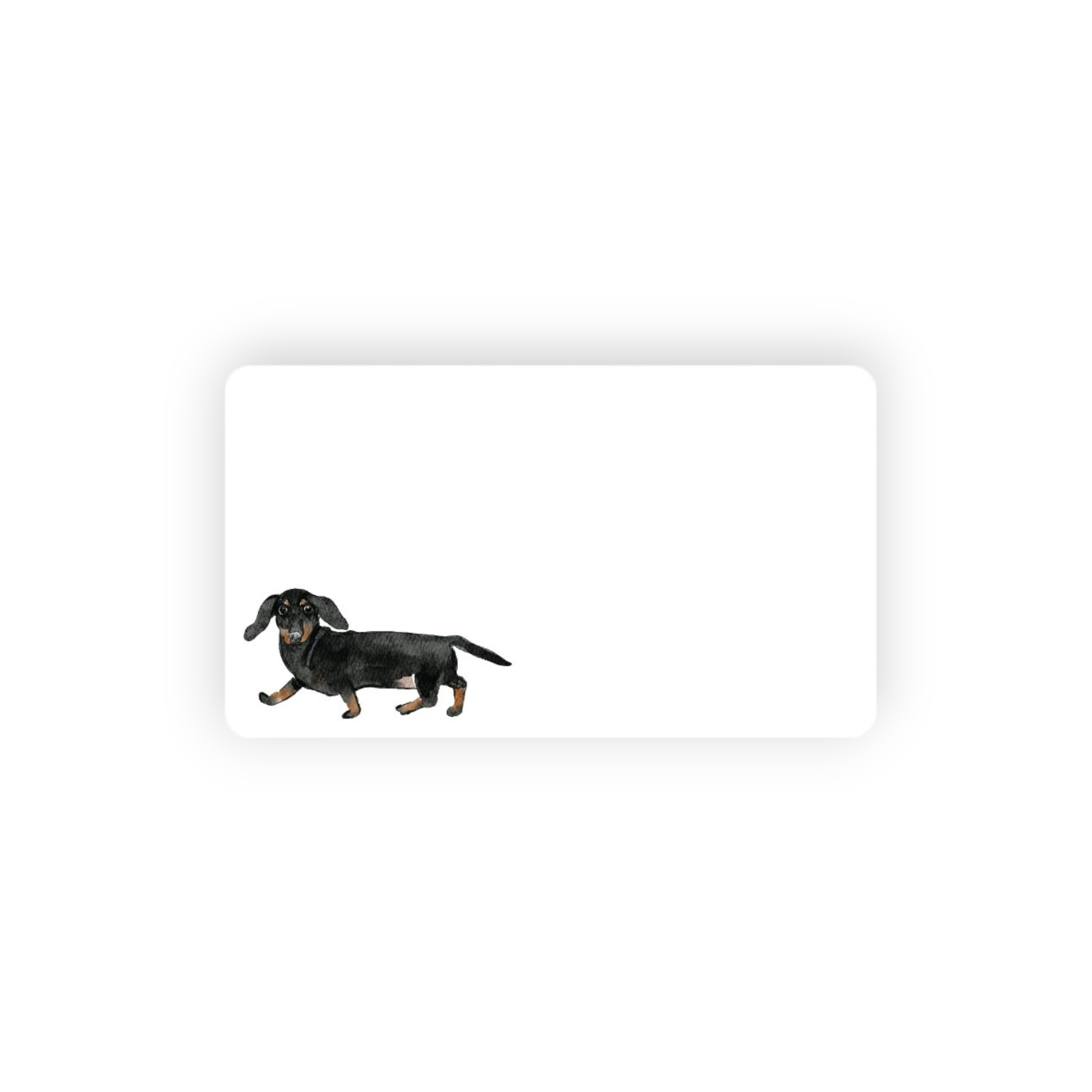Black Dachshund Little Jubilee Enclosure Card