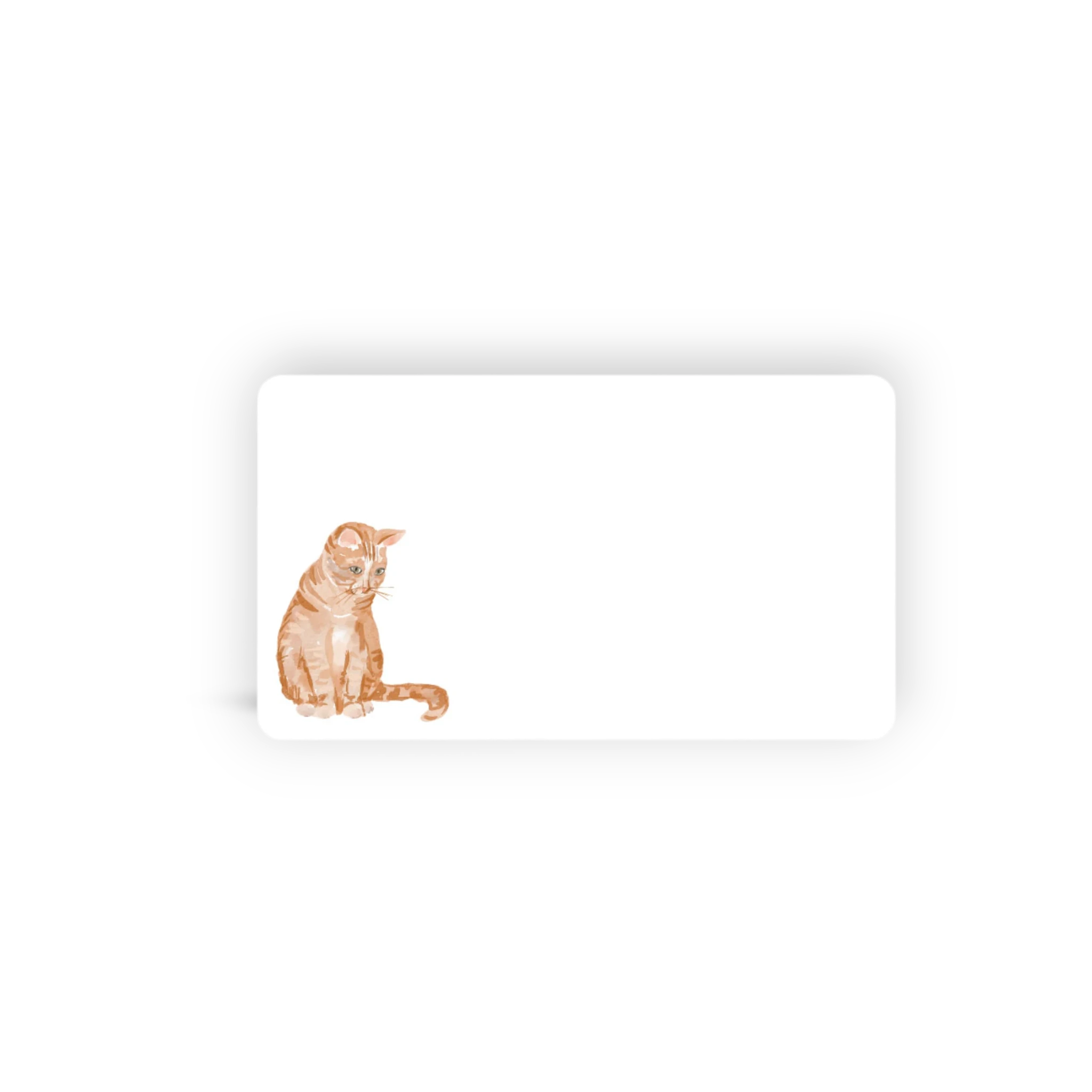 Orange Tabby Cat Little Jubilee Enclosure Card