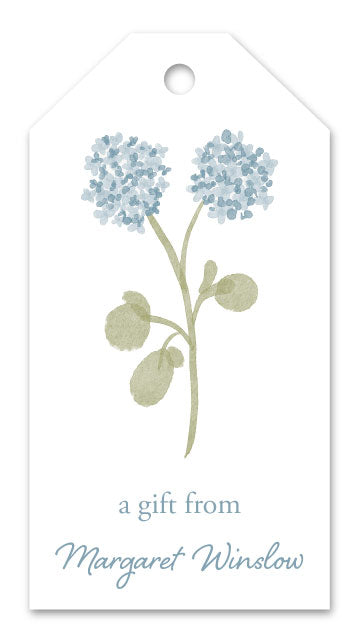 Blue Hydrangea Gift Tags (Set of 12)