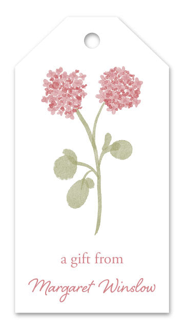 Pink Hydrangea Gift Tags (Set of 12)