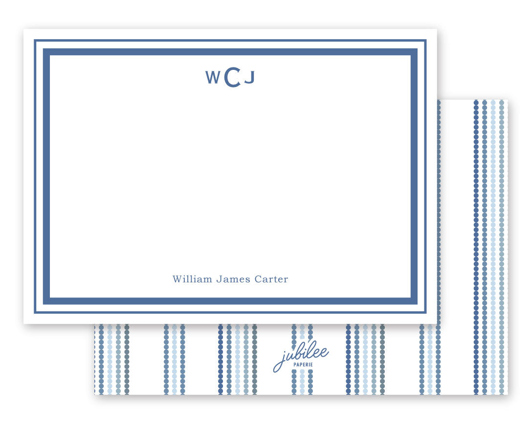Dot Stripe Notecard