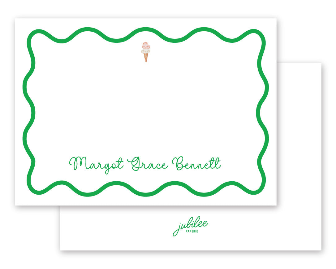 Wavy Border Notecard