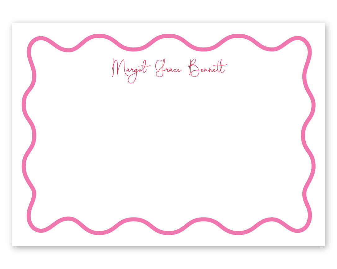 Wavy Border Notecard