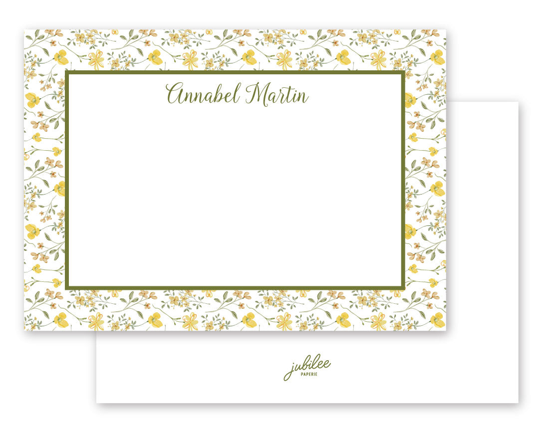 Golden Bloom Notecard