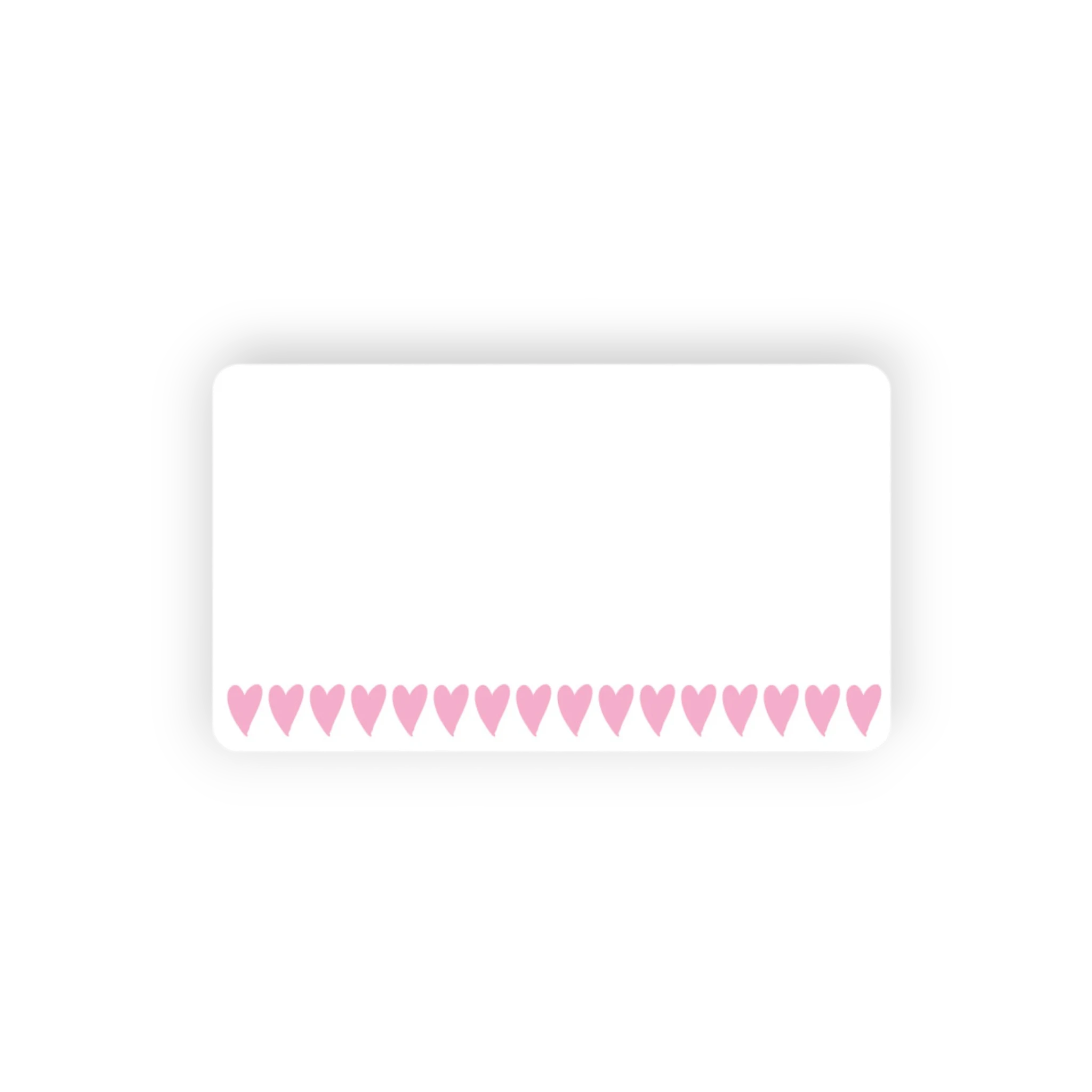Pink Hearts Little Jubilee Enclosure Card