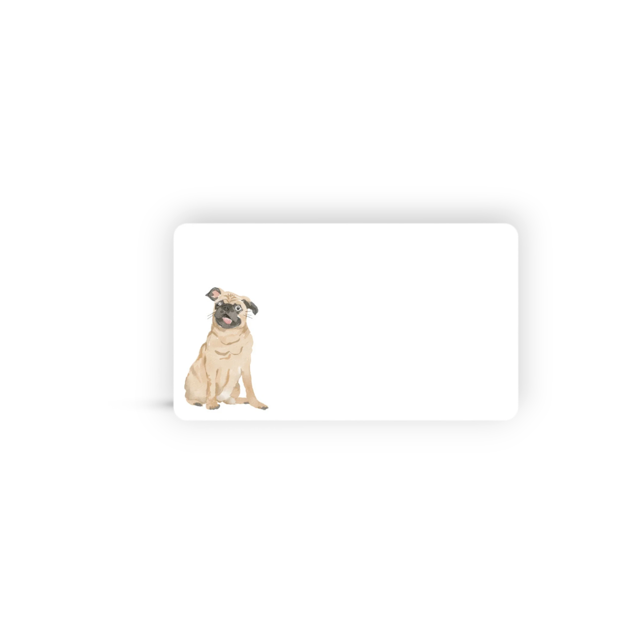Pug Little Jubilee Enclosure Card