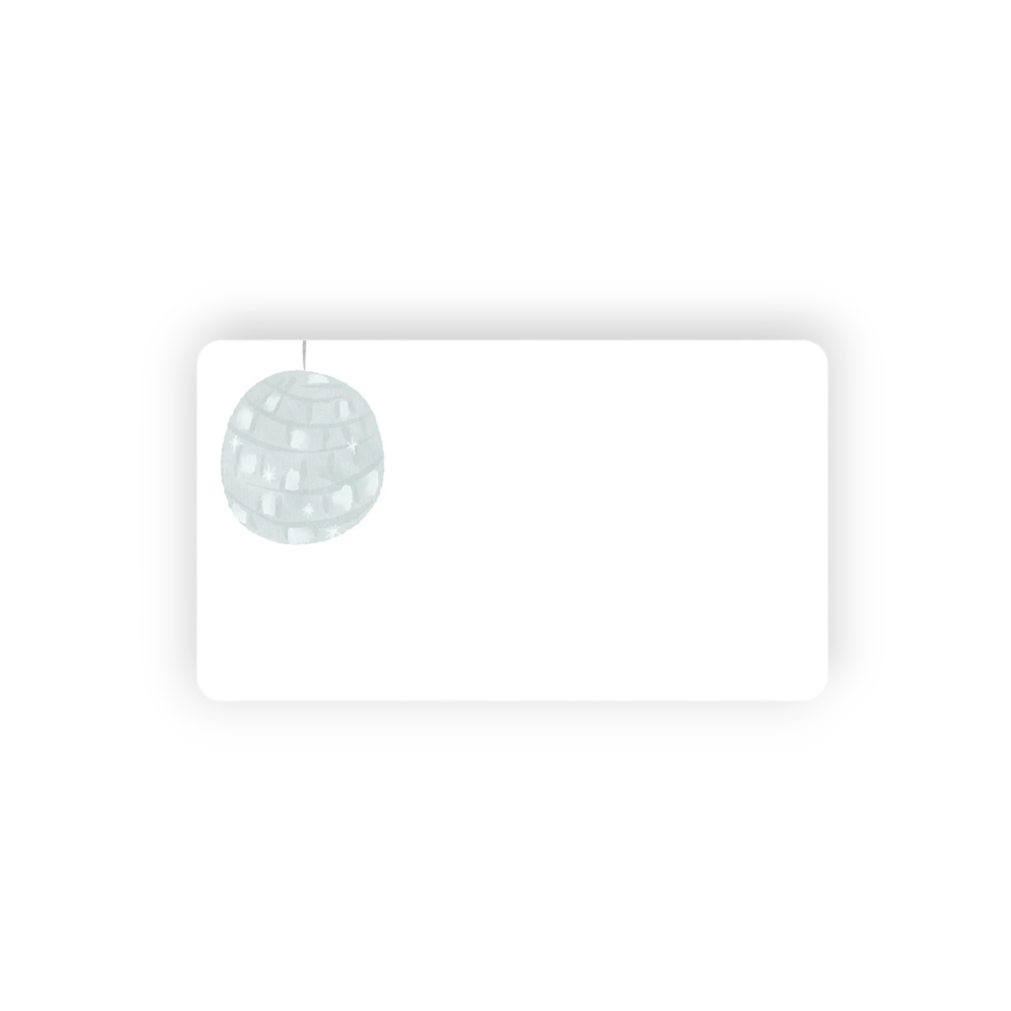 Disco Ball Little Jubilee Enclosure Card