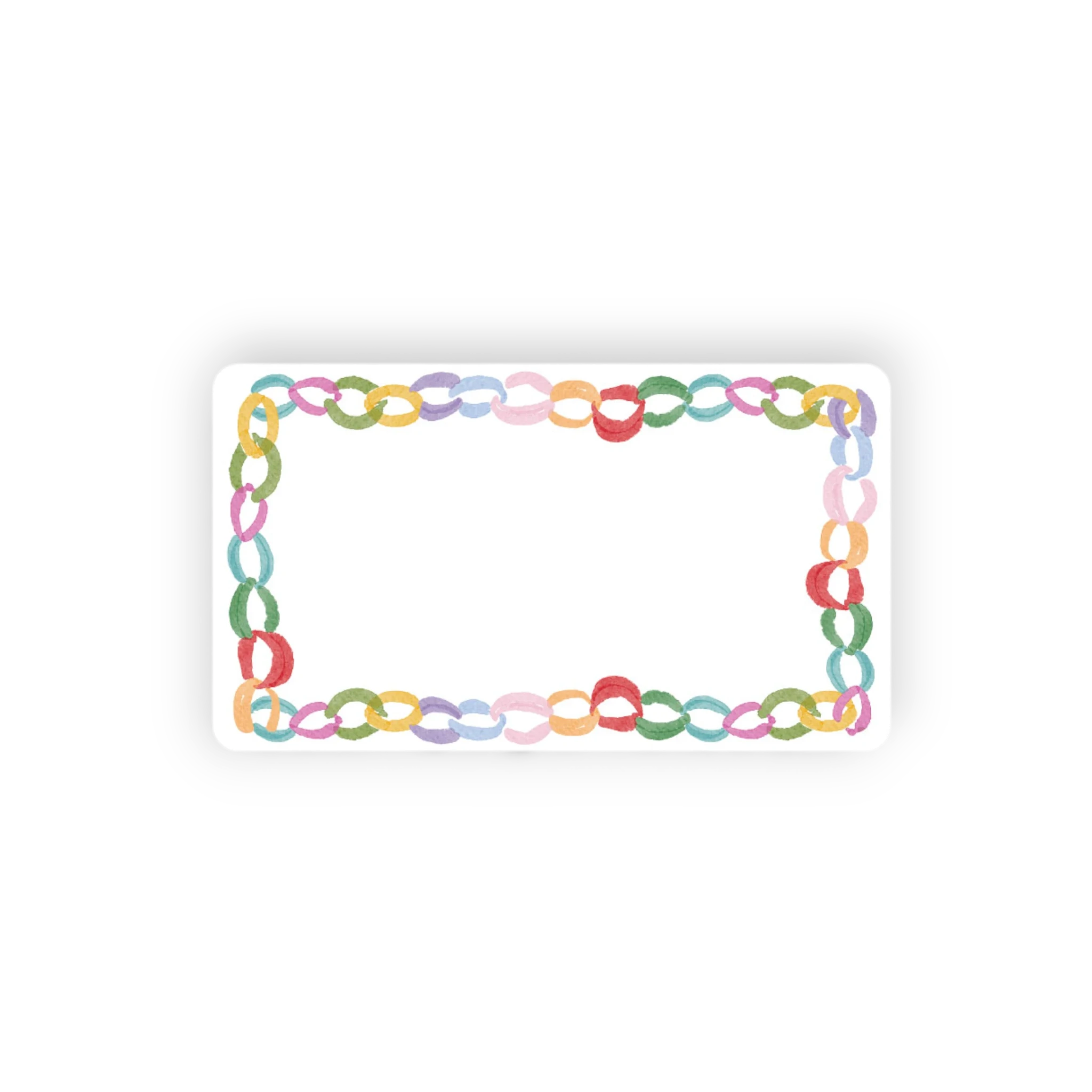 Colorful Chain Little Jubilee Enclosure Card