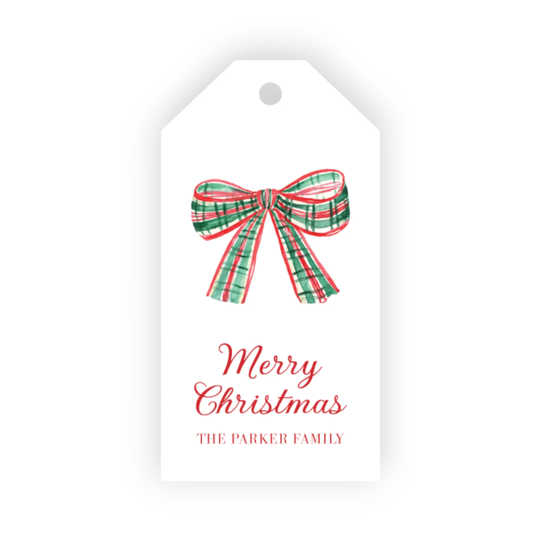 Christmas Plaid Bow